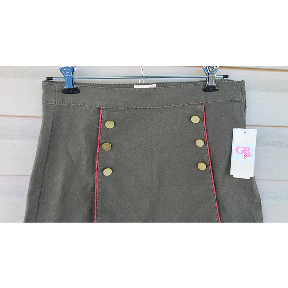 NWT CB Girls Green Denim Skirt XL - Picture 3 of 6